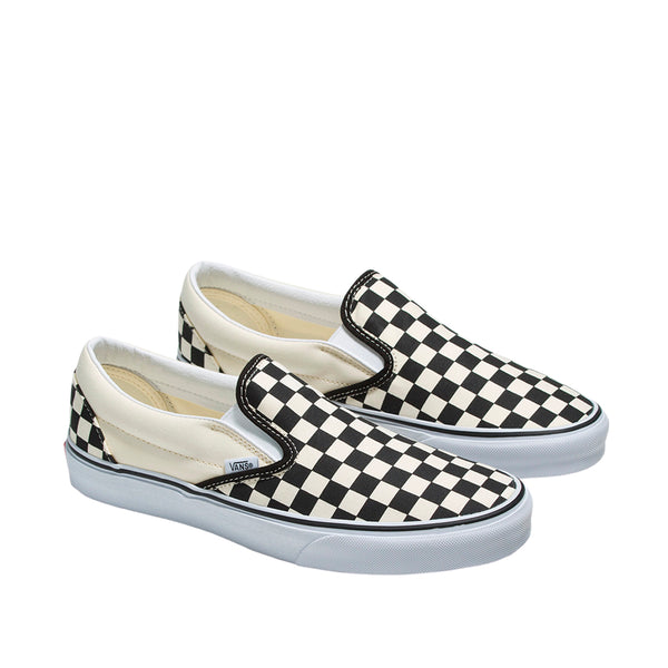 Tennis Slip On unisex color blanco y negro