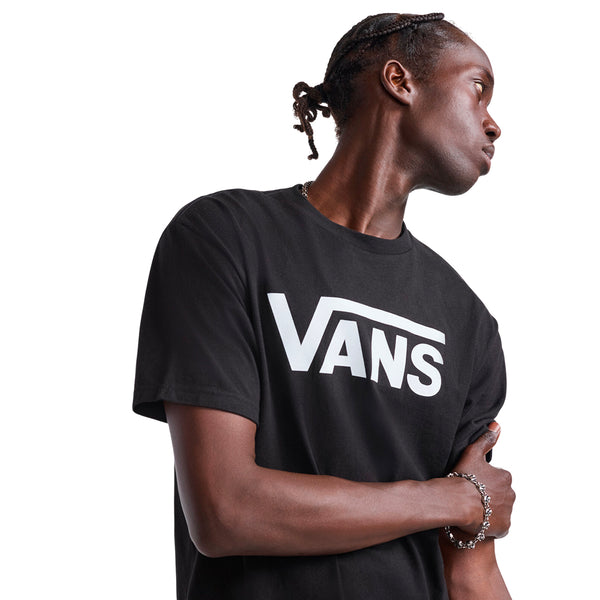 Camiseta V Clasic para hombre color negro