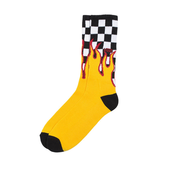 Calcetines Flame unisex color amarillo y negro