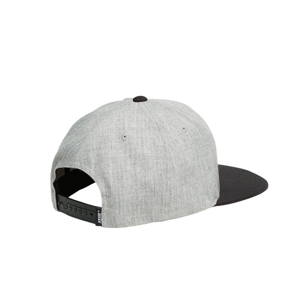 Gorra Drop V unisex color gris y negro