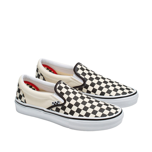 Tennis slip on SK para hombre color blanco y negro