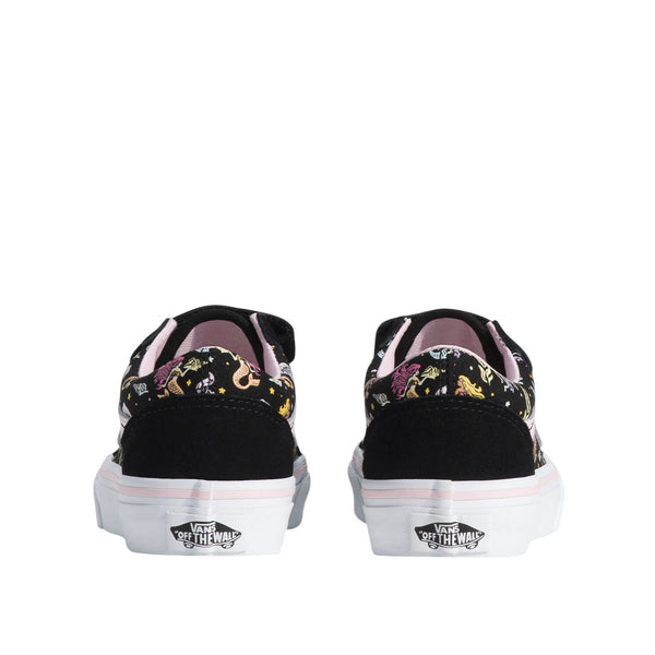 Tennis Old Skool para niña color negro