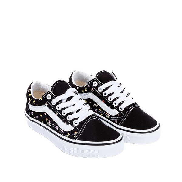 Tennis Old Skool para niña color negro
