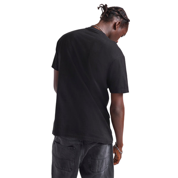 Camiseta V Clasic para hombre color negro