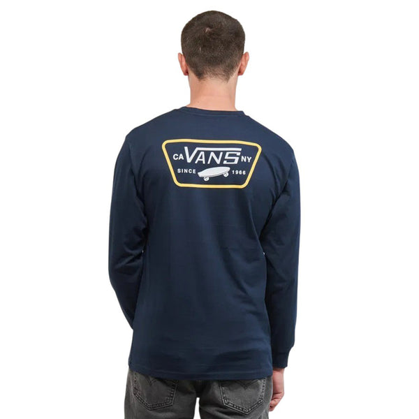 Camiseta manga larga Back para hombre color navy