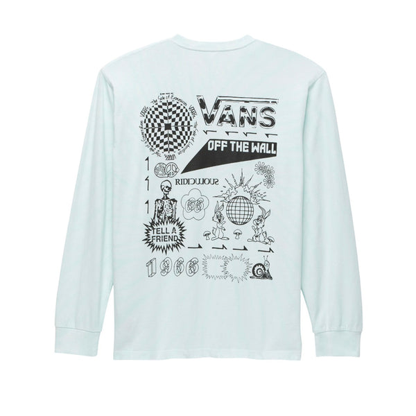 Camiseta manga larga Scar para hombre color celeste