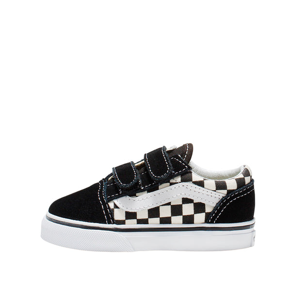 Tennis Slip On para infante color blanco y negro