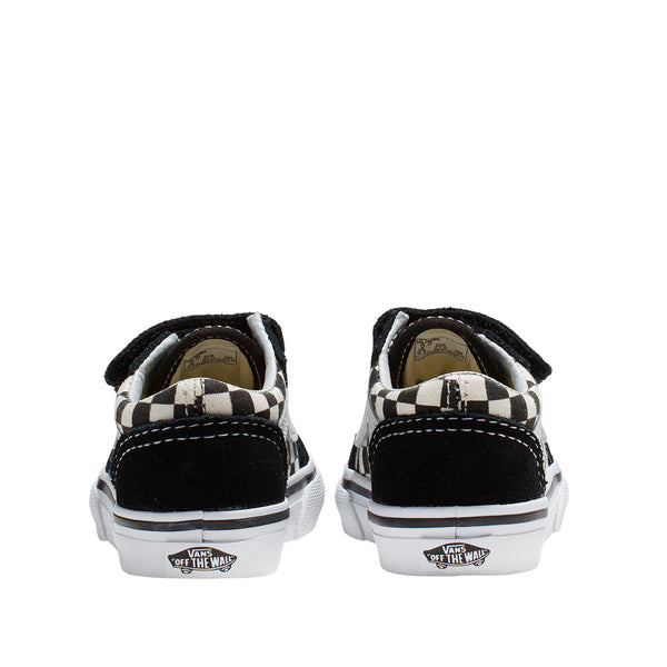 Tennis Slip On para infante color blanco y negro