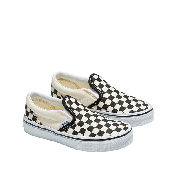 Tennis slip on para infante color negro y blanco