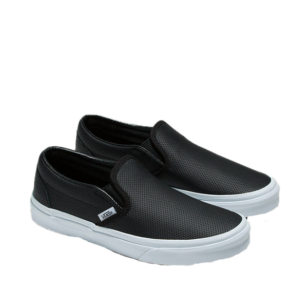 Tennis Slip On unisex color negro y blanco