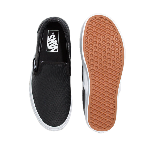 Tennis Slip On unisex color negro y blanco