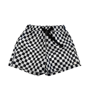 Short Check WM para mujer color negro y blanco
