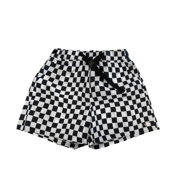 Short Check WM para mujer color negro y blanco