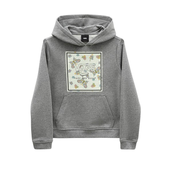 Hoodie Floral BX para mujer color gris