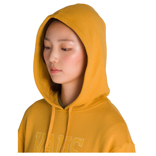 Hoodie Varsity Hd para mujer color dorado