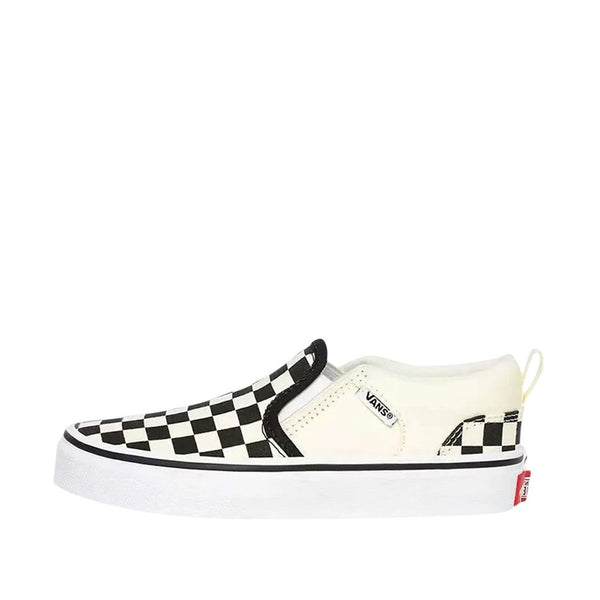 Tennis Asher para niño color blanco y negro