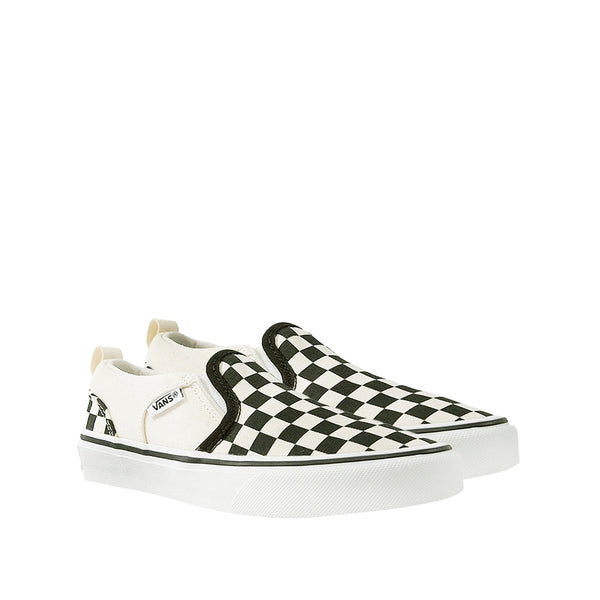 Tennis Asher para niño color blanco y negro