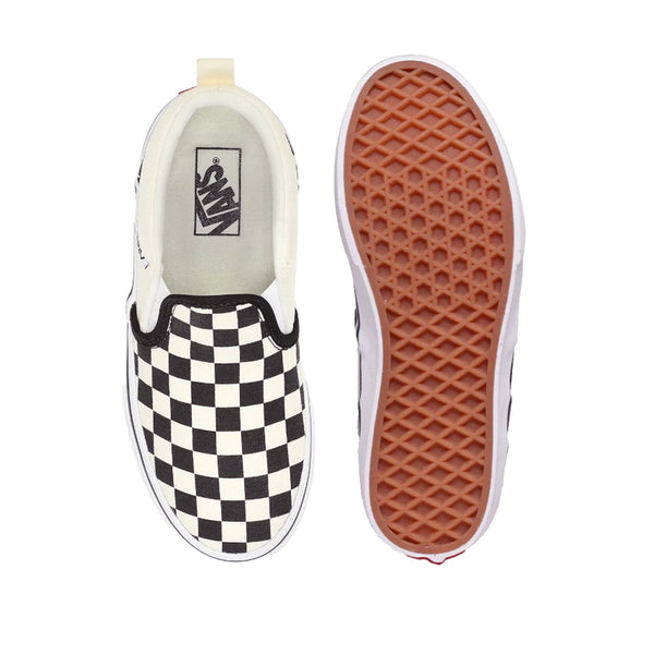 Tennis Asher para niño color blanco y negro