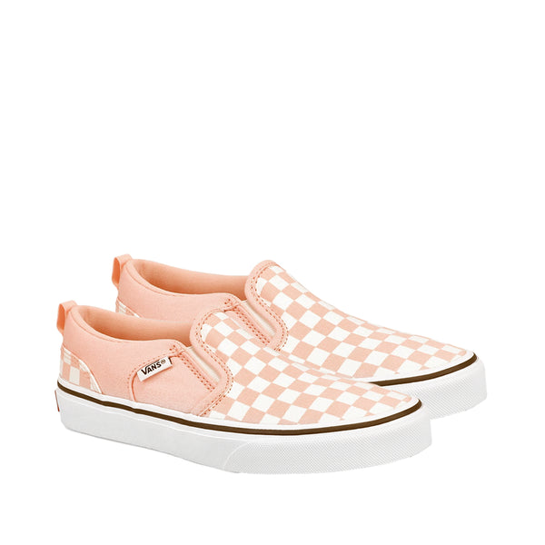 Tennis slip on Asher para mujer color rosado y blanco