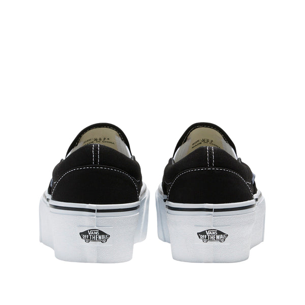 Tennis slip on unisex color negro y blanco