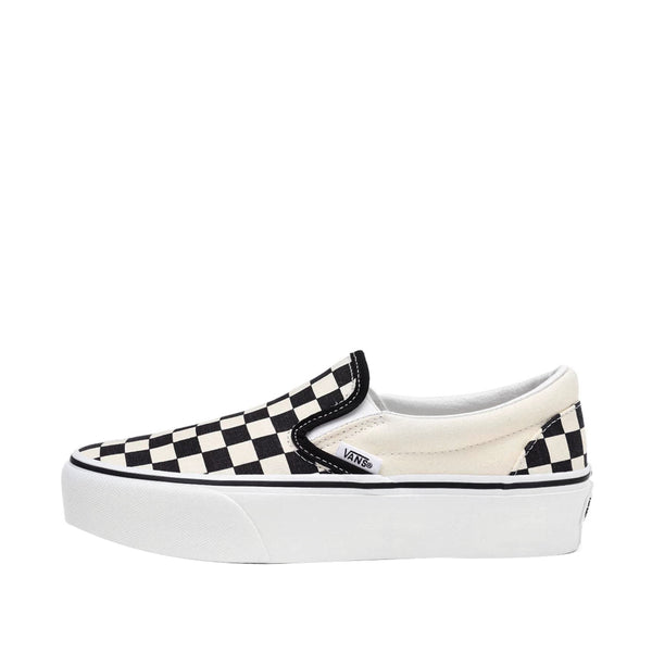 Tennis slip on unisex color blanco y negro