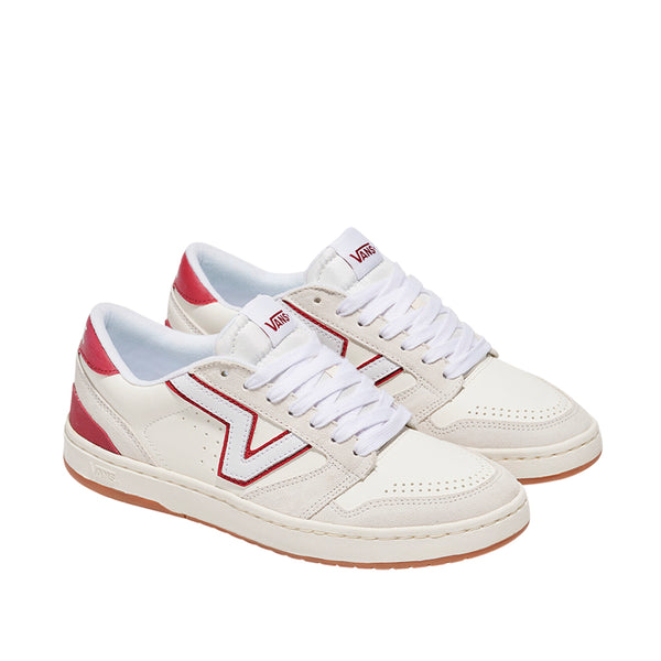 Tennis Lowland unisex color blanco y rojo