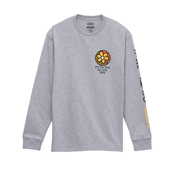 Camiseta Old Flor para hombre color gris