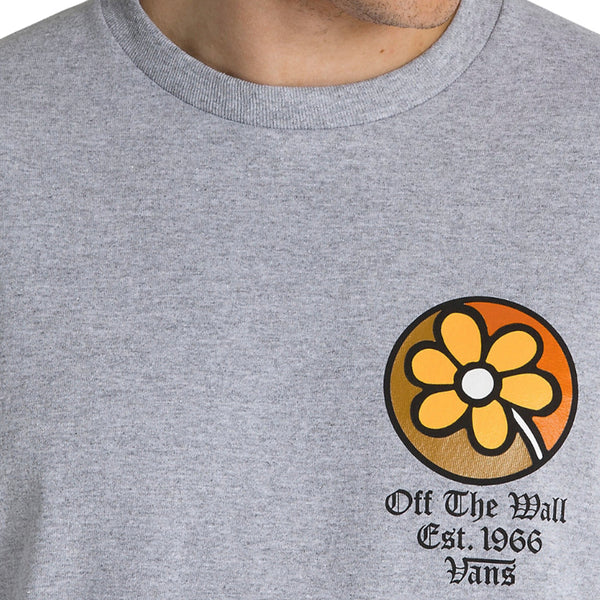 Camiseta Old Flor para hombre color gris