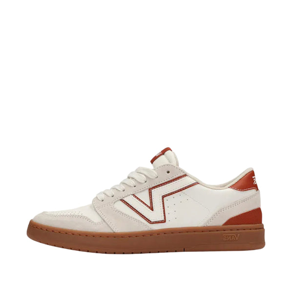Tennis Lowland unisex color blanco y rojo