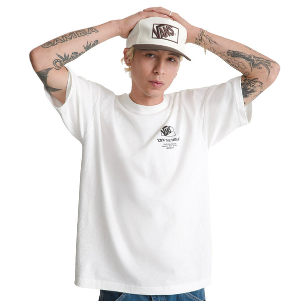 Camiseta Bones para hombre color blanco