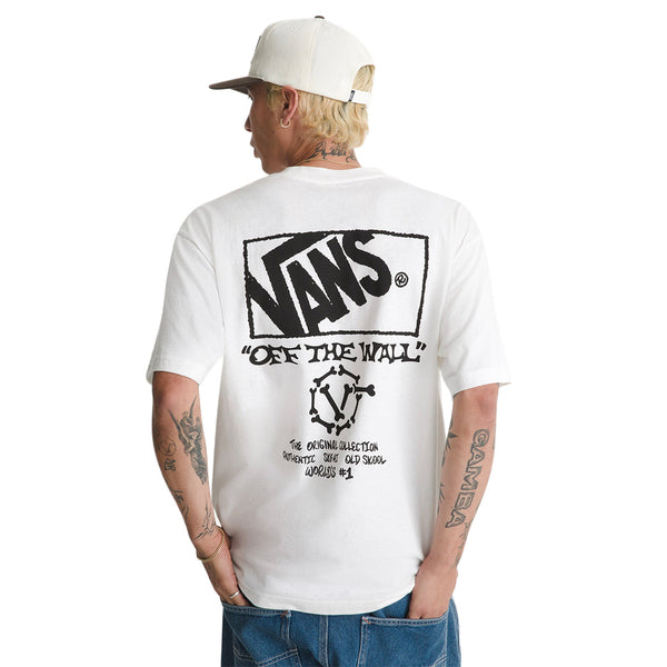 Camiseta Bones para hombre color blanco