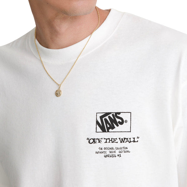 Camiseta Bones para hombre color blanco