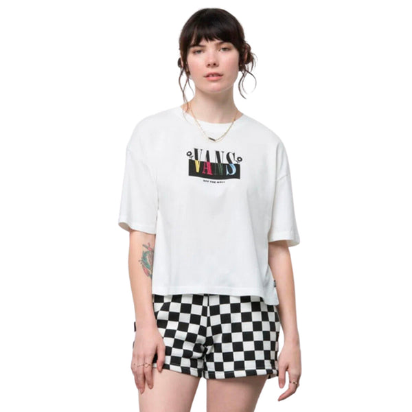 Camiseta Vans para mujer color blanco