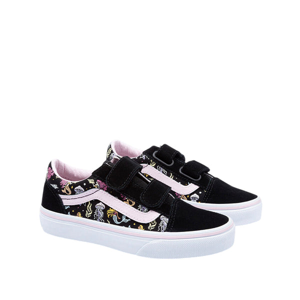 Tennis Old Skool para niña color negro