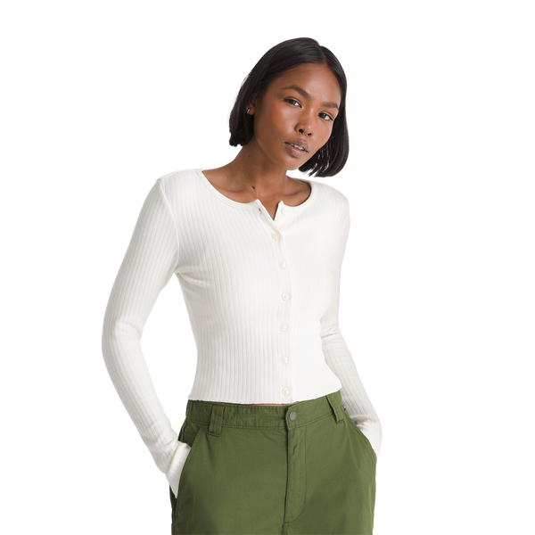 Camiseta Up para mujer color crema
