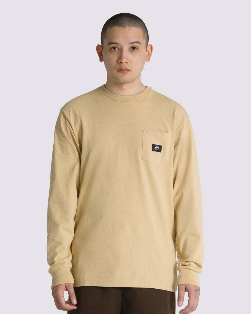 Woven Patch Pocket Long Sleeve Tshirt