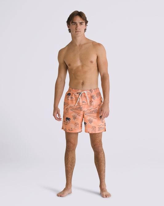 Primary Print Elastic Boardshort