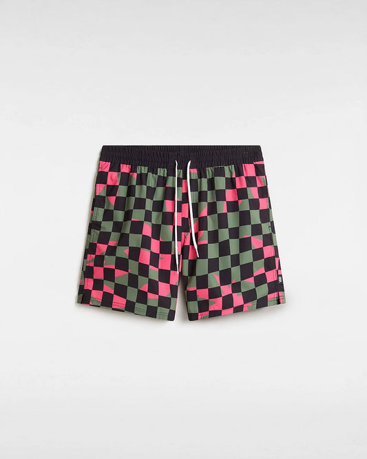 Primary Checkboard Elastic Boardshort