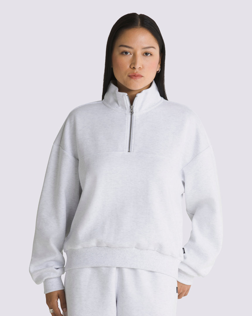 Elevated Double Knit Mock Neck Sweater