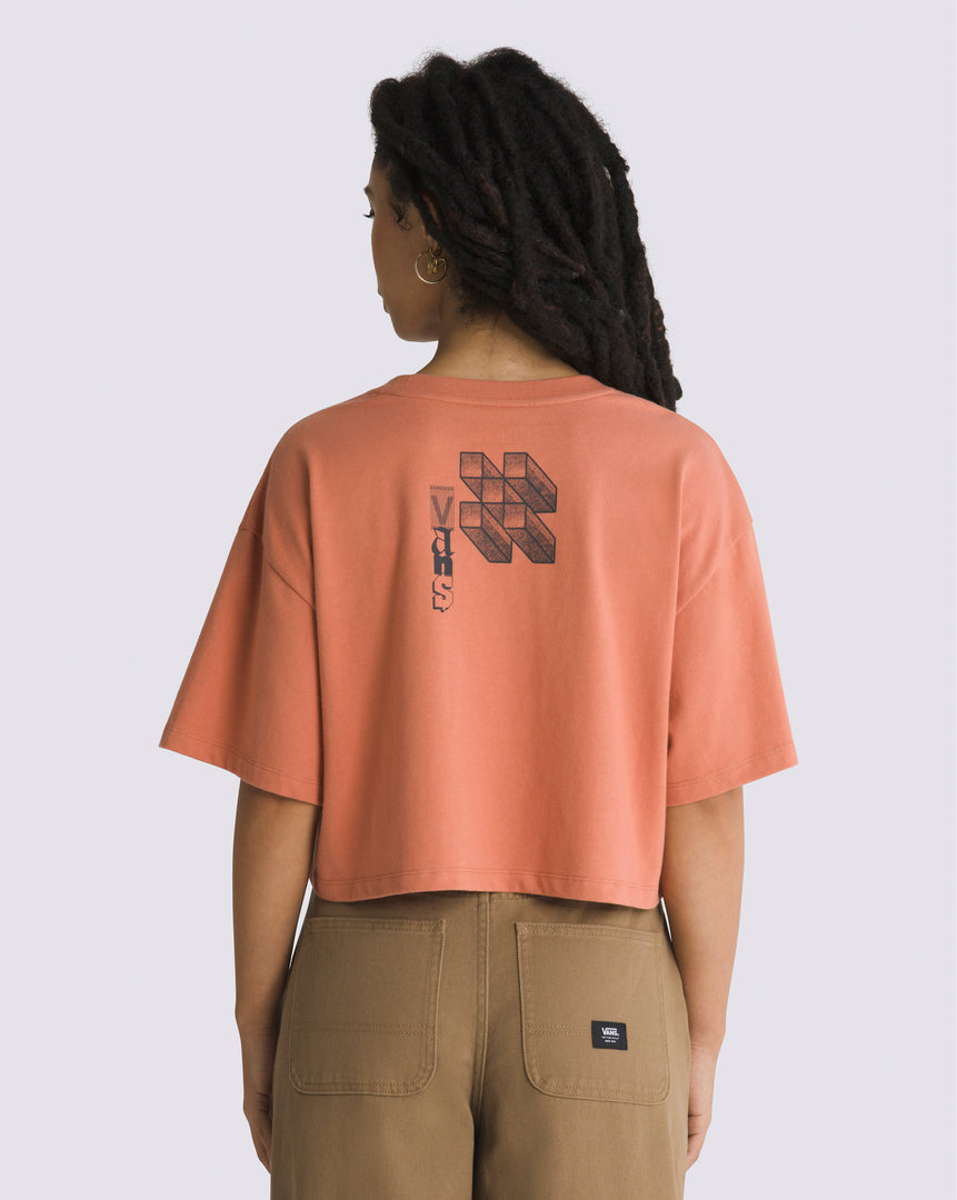 V-Line Relax Crop Tshirt