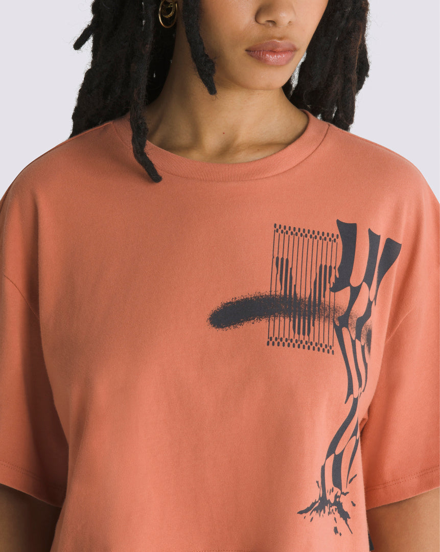 V-Line Relax Crop Tshirt