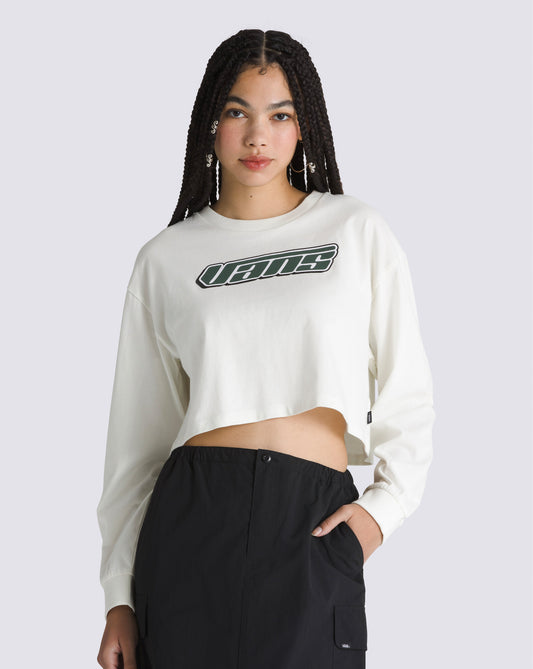 Retro V Long Sleeve Relax Crop